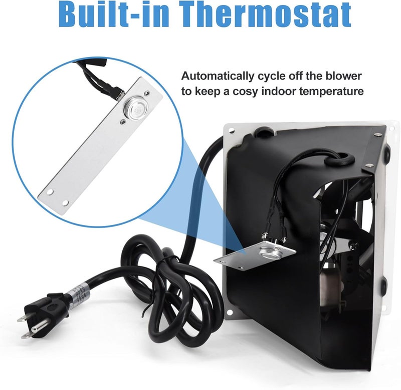 Criditpid MGB100 Wall Heater Blower Fan Kit for ProCom, Avenger MG and Bluegrass Living Ventless Space Heaters Over 10,000 BTU, Replacement ProCom MGB100 Blower Vent-free Wall Heater Fan Accessory Kit - Image 5